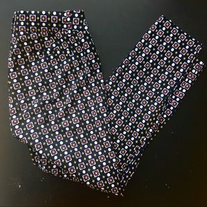 J. Crew stretch geometric straight pants